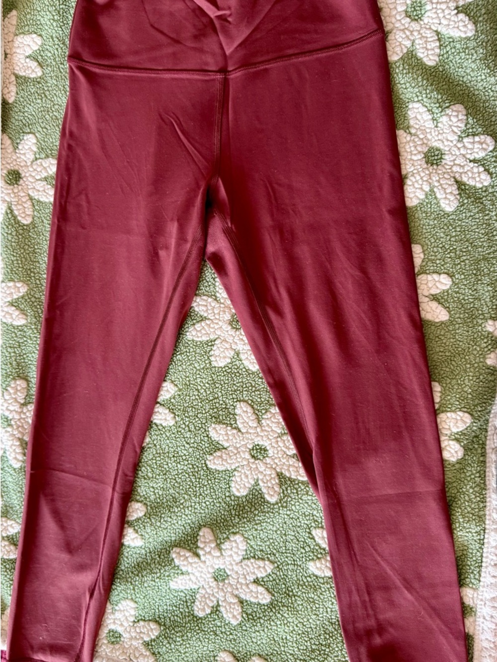 lululemon athletica Wunder Train Burgundy High-Rise Leggings Sz 8